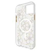 Thumbnail for Case-Mate Floral Gems MagSafe Case For iPhone 15 Plus - Gold