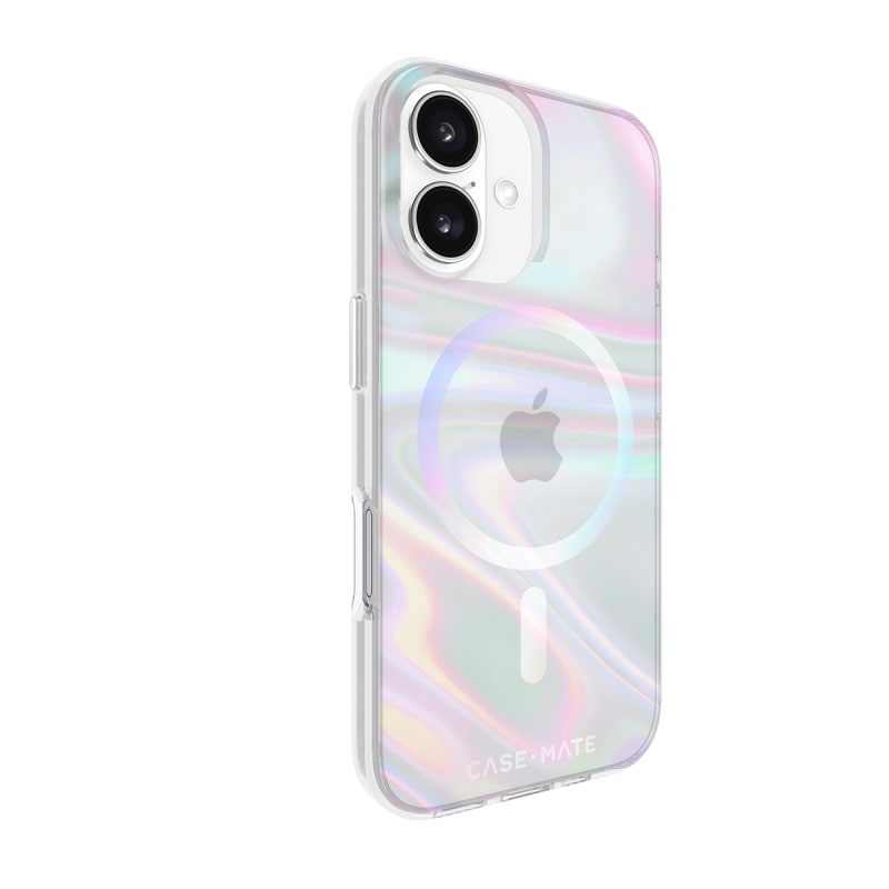 Case-Mate Soap Bubble MagSafe Case for iPhone 16 - Iridescent