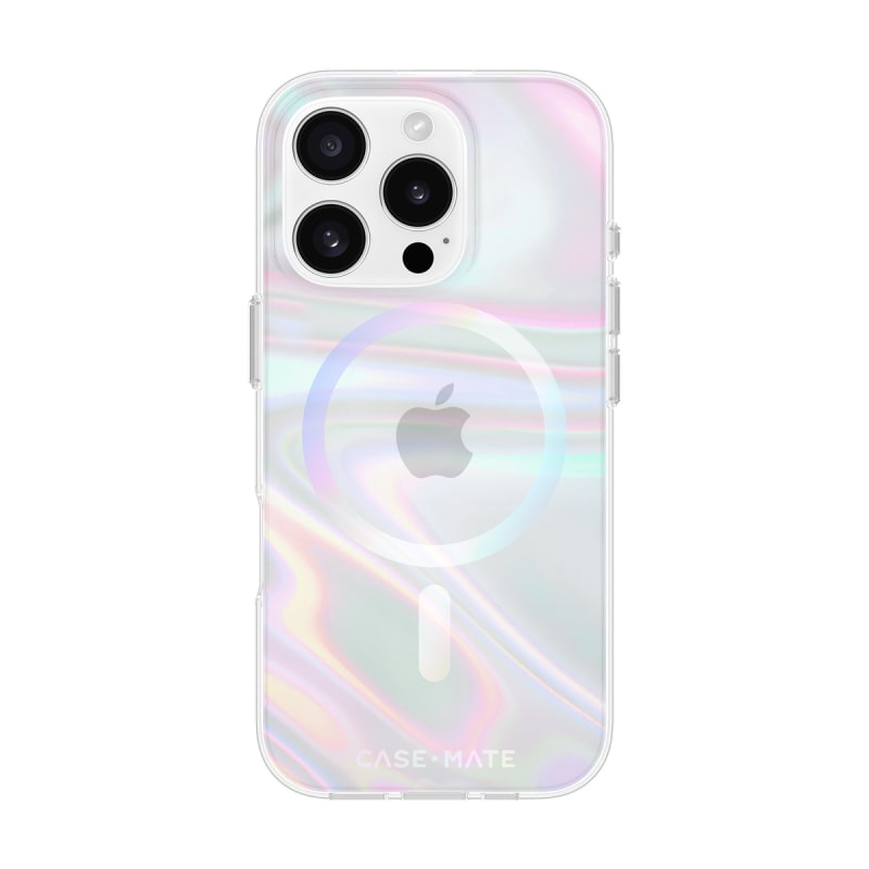 Case-Mate Soap Bubble MagSafe Case for iPhone 16 Pro - Iridescent