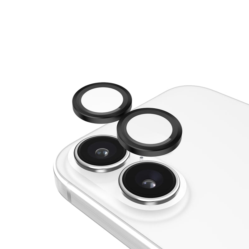 Case-Mate Aluminum Ring Lens Protector for iPhone 16 / 16 Plus - Black