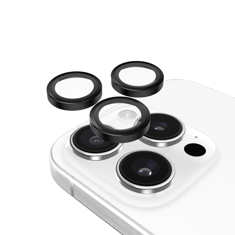 Case-Mate Aluminum Ring Lens Protector for iPhone 16 Pro/ 16 Pro Max - Black