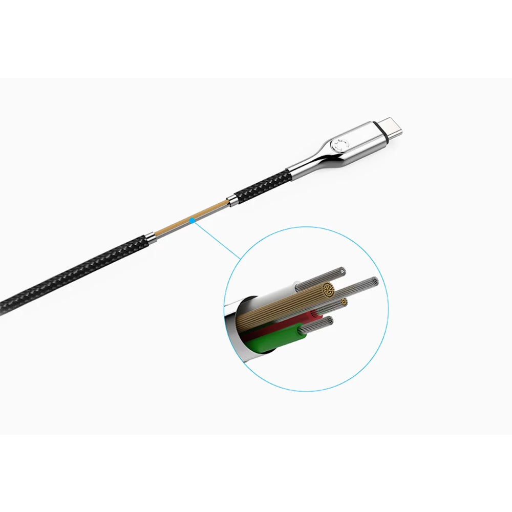 Cygnett Braided 1m USB-C to USB-A Cable - Black