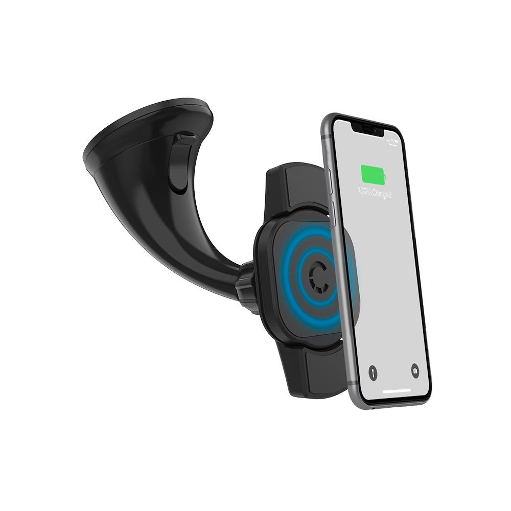 Cygnett RACE PRO 2-IN-1 10W Wireless 2-in-1 Smartphone Car Charger - Window Mount