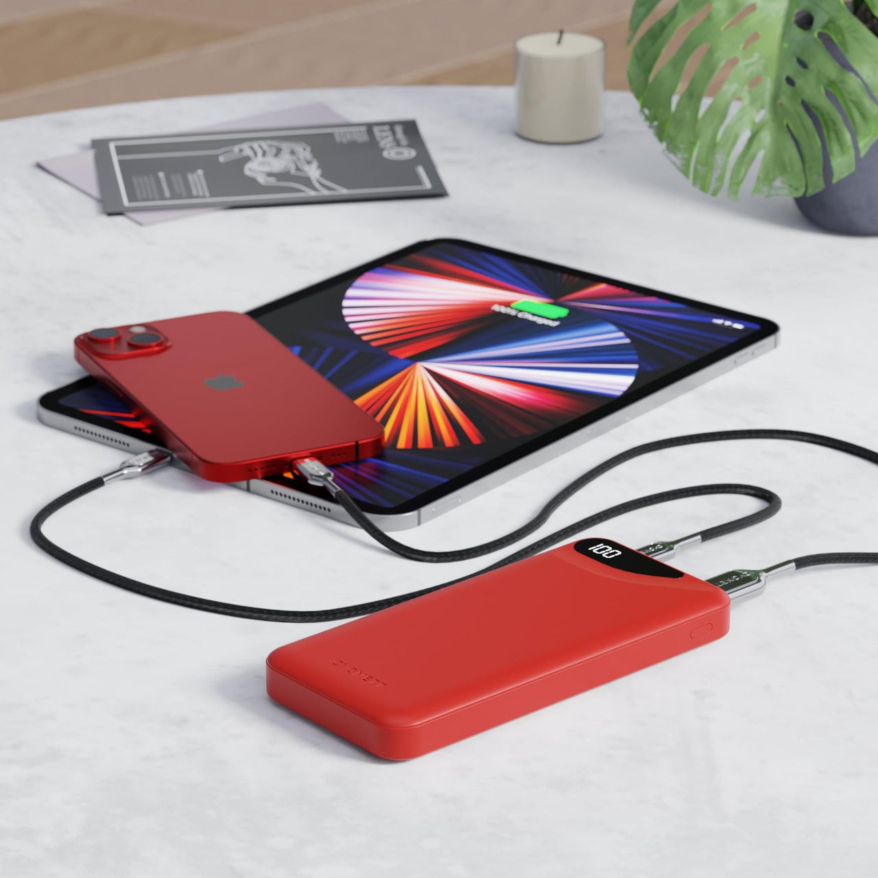 Cygnett ChargeUp Boost Gen3 10,000 mAh Power Bank - Red