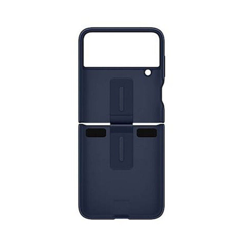 Samsung Galaxy Z Flip4 Silicone Cover with Ring - Navy