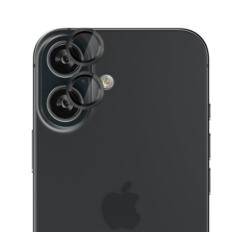 EFM Camera Lens Screen Armour for iPhone 16 and 16 Plus - Carbon