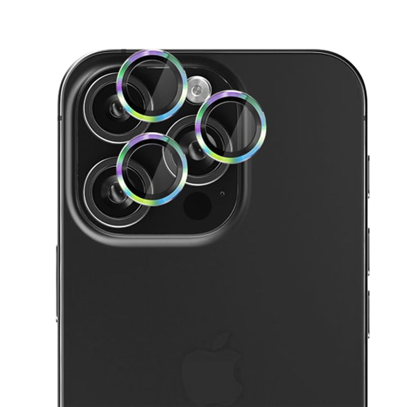 EFM Camera Lens Screen Armour  for iPhone 16 Pro and 16 Pro Max - Rainbow