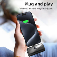 Thumbnail for Hoco J116 5000mAh Pocket Power Bank with lightning Connector - White