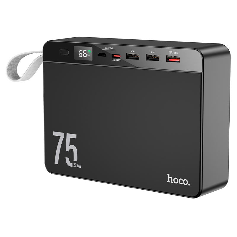 Hoco J94 22.5W 75000mAh Power Bank - Black