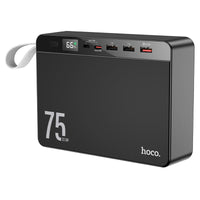 Thumbnail for Hoco J94 22.5W 75000mAh Power Bank - Black