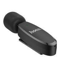 Thumbnail for Hoco L15 Lightning Crystal Lavalier Wireless Digital Microphone - Black