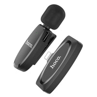 Thumbnail for Hoco L15 Lightning Crystal Lavalier Wireless Digital Microphone - Black