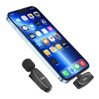 Thumbnail for Hoco L15 Lightning Crystal Lavalier Wireless Digital Microphone - Black