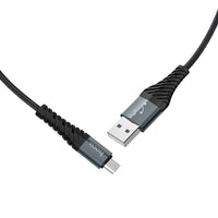 Thumbnail for Hoco X38 2.4A Fast Charging USB for iPhone/ iPad  Anti Bending Cable 25cm - Black