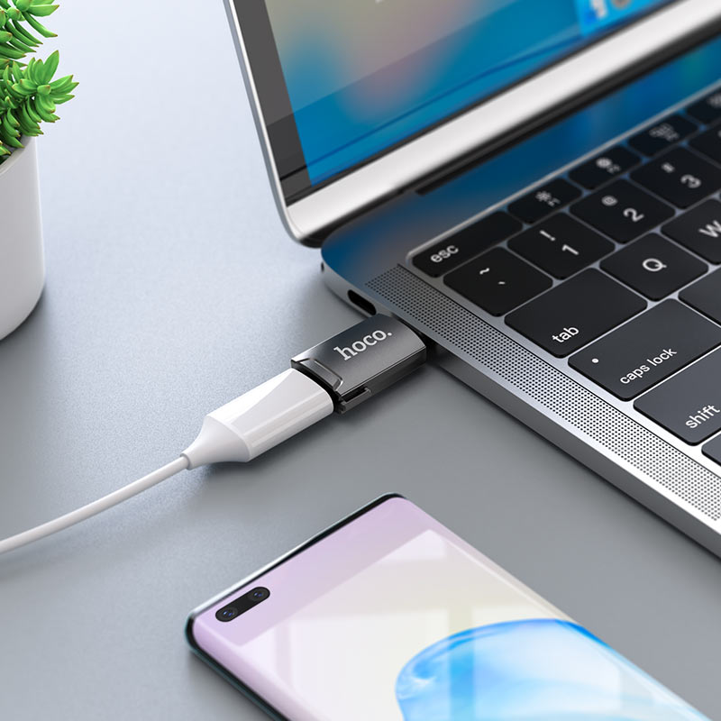 Hoco UA19 USB-C to HDMI Adapter - Black