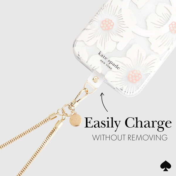 Kate Spade Phone Crossbody Chain Heart of Gold - Gold