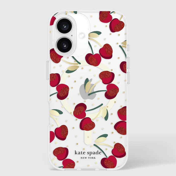 Kate Spade MagSafe Case For iPhone 16 - Cherry Dot