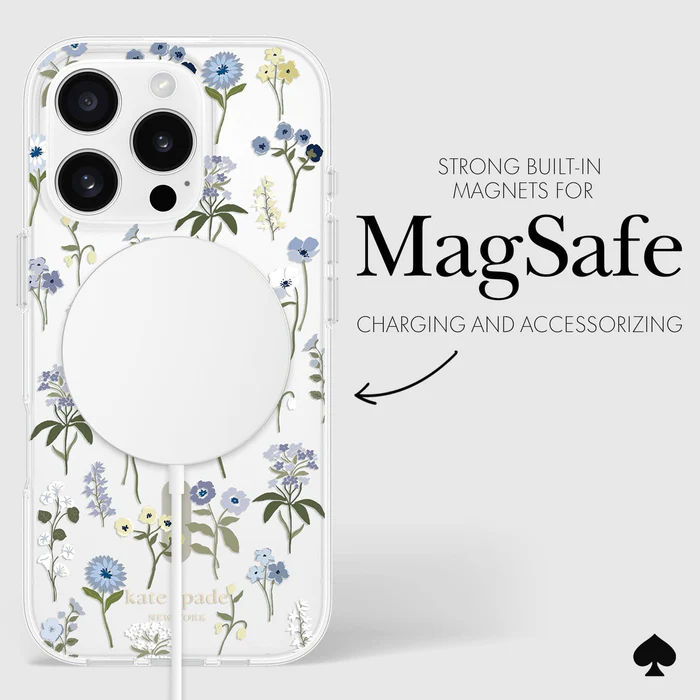 Kate Spade MagSafe Case For iPhone 16 Pro - Precious Bloom