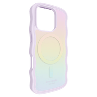 Thumbnail for Kate Spade - Wavy MagSafe Case for Apple iPhone 16 Pro - Opal Iridescent