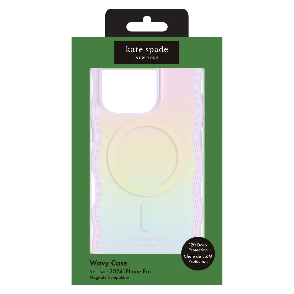 Kate Spade - Wavy MagSafe Case for Apple iPhone 16 Pro - Opal Iridescent