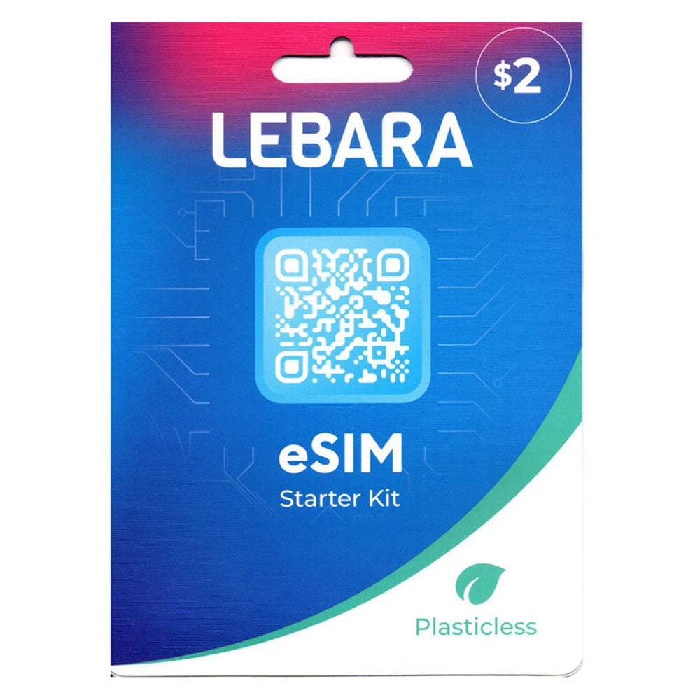 LEBARA $2 Australia E-sim card PAYG Prepaid SIM Starter