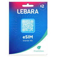 Thumbnail for LEBARA $2 Australia E-sim card PAYG Prepaid SIM Starter