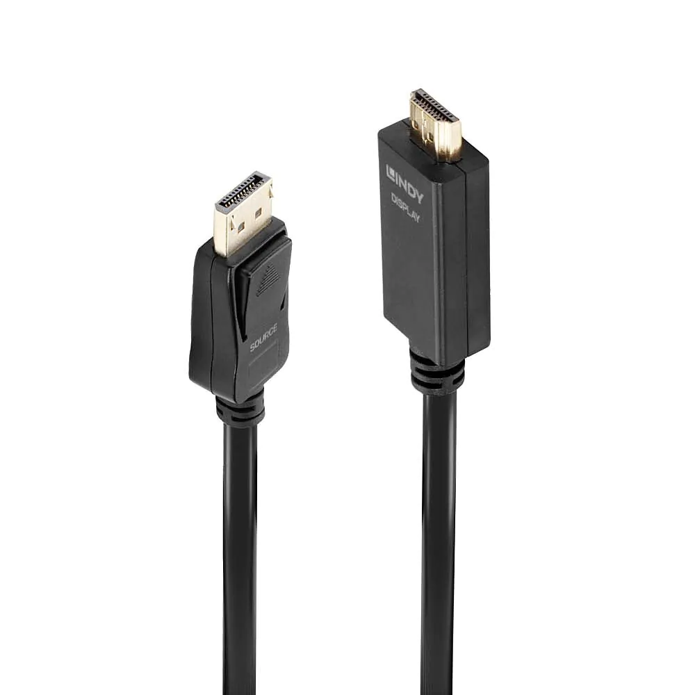 Lindy DP-HDMI 10.2G Cable 1m - Black