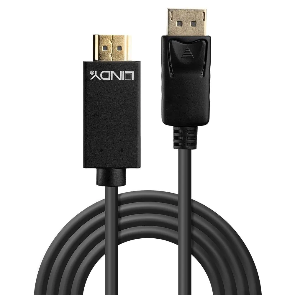 Lindy DP-HDMI 10.2G Cable 1m - Black