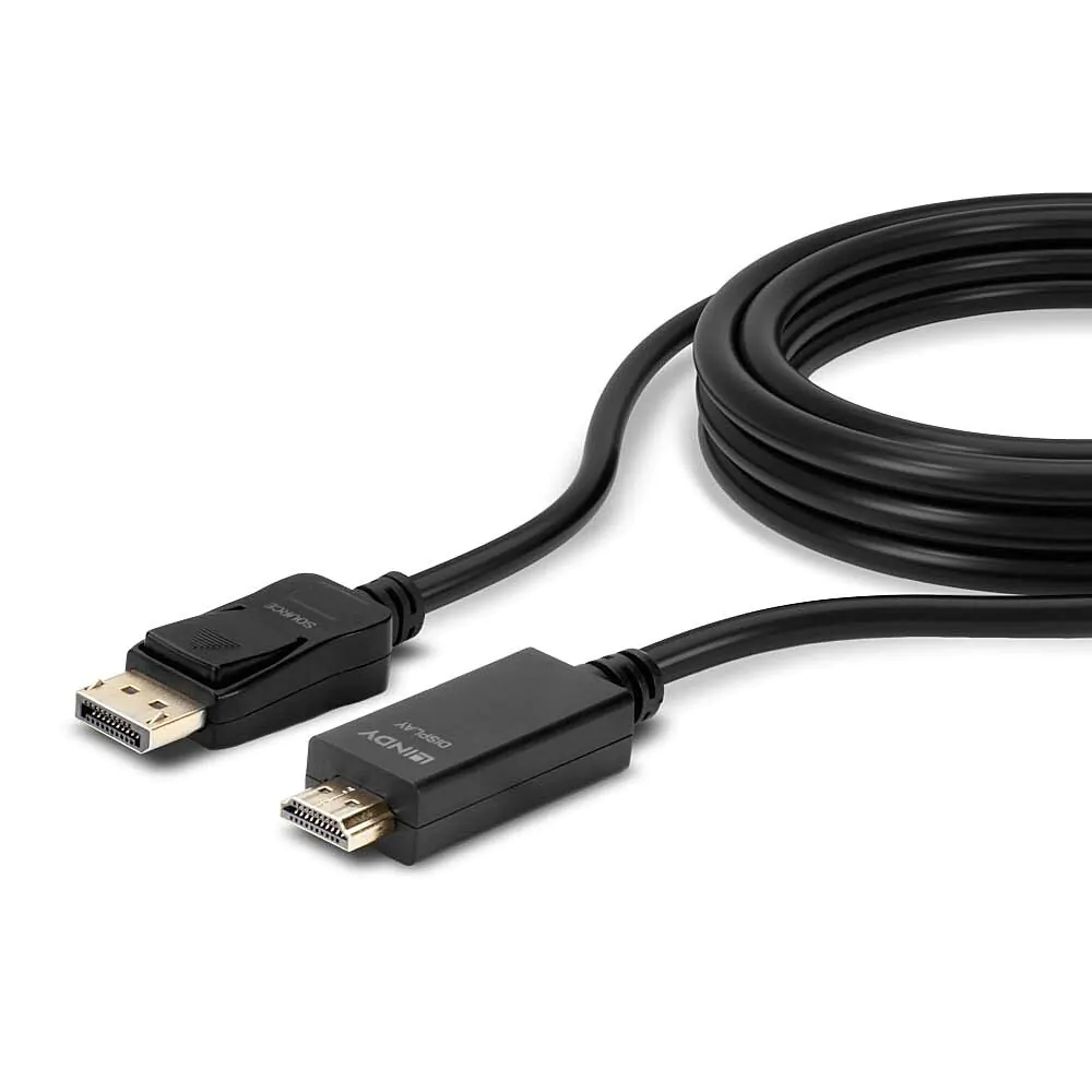 Lindy DP-HDMI 10.2G Cable 1m - Black