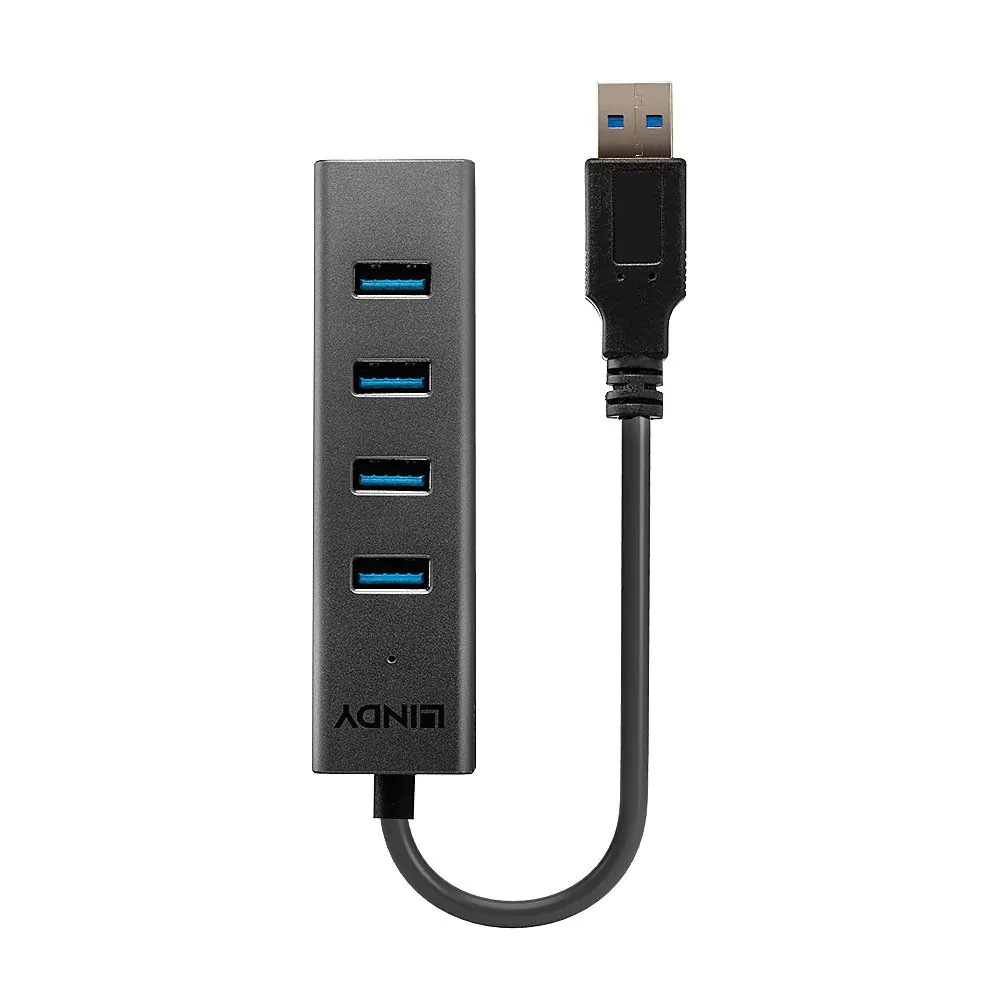 Lindy USB 3.0 Hub 4 Port - Grey