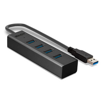 Thumbnail for Lindy USB 3.0 Hub 4 Port - Grey