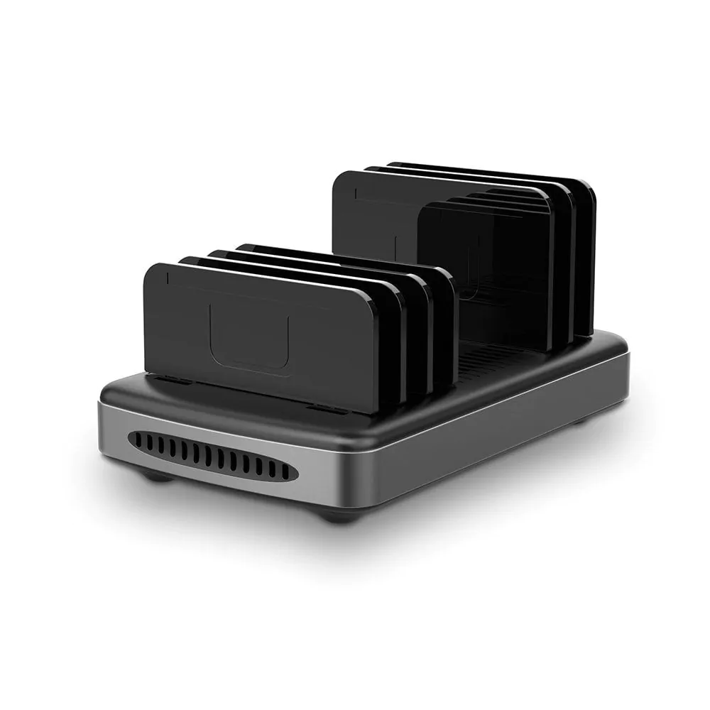 Lindy USB 160W 6P Charge Hub - Black/Grey