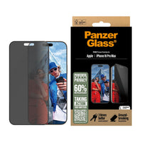 Thumbnail for PanzerGlass®Ultra-Wide Fit Privacy Screen Protector For iPhone 16 Pro Max - Clear