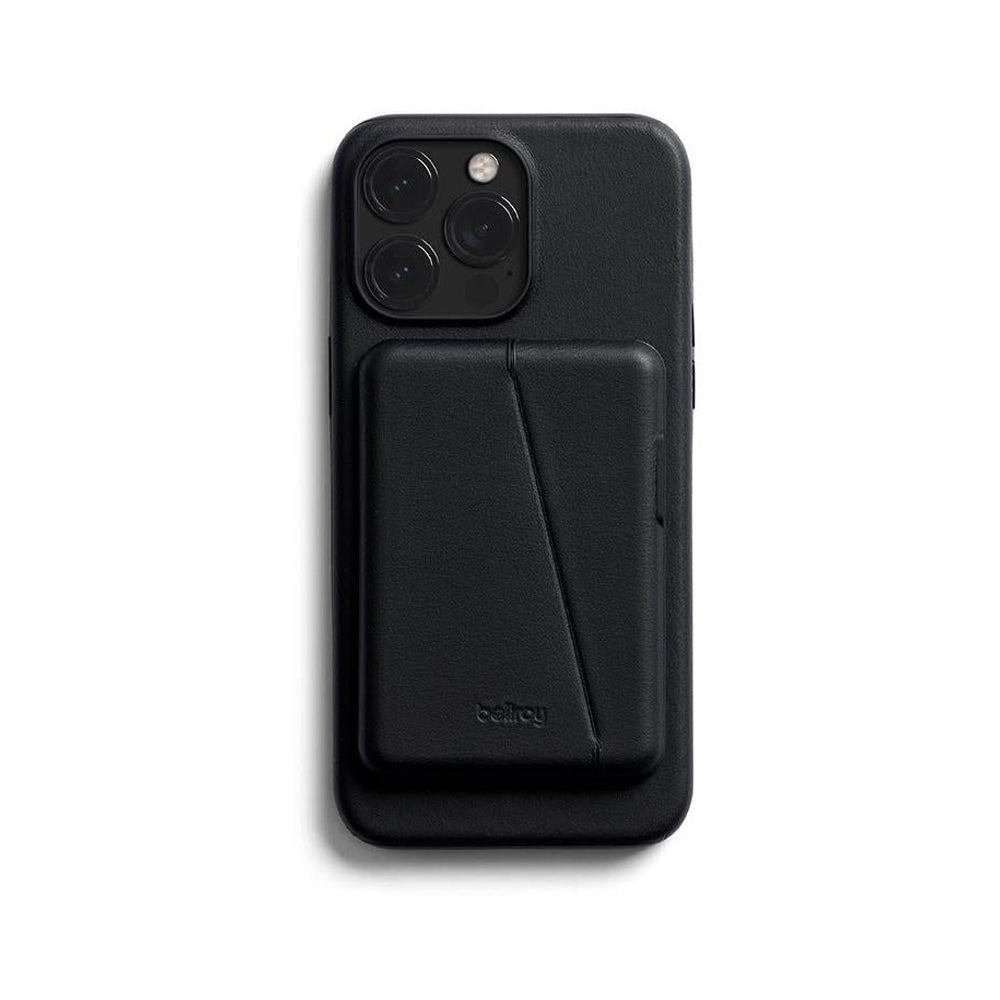 Bellroy Leather Wallet Mod Case for iPhone 15 Pro Max - Black