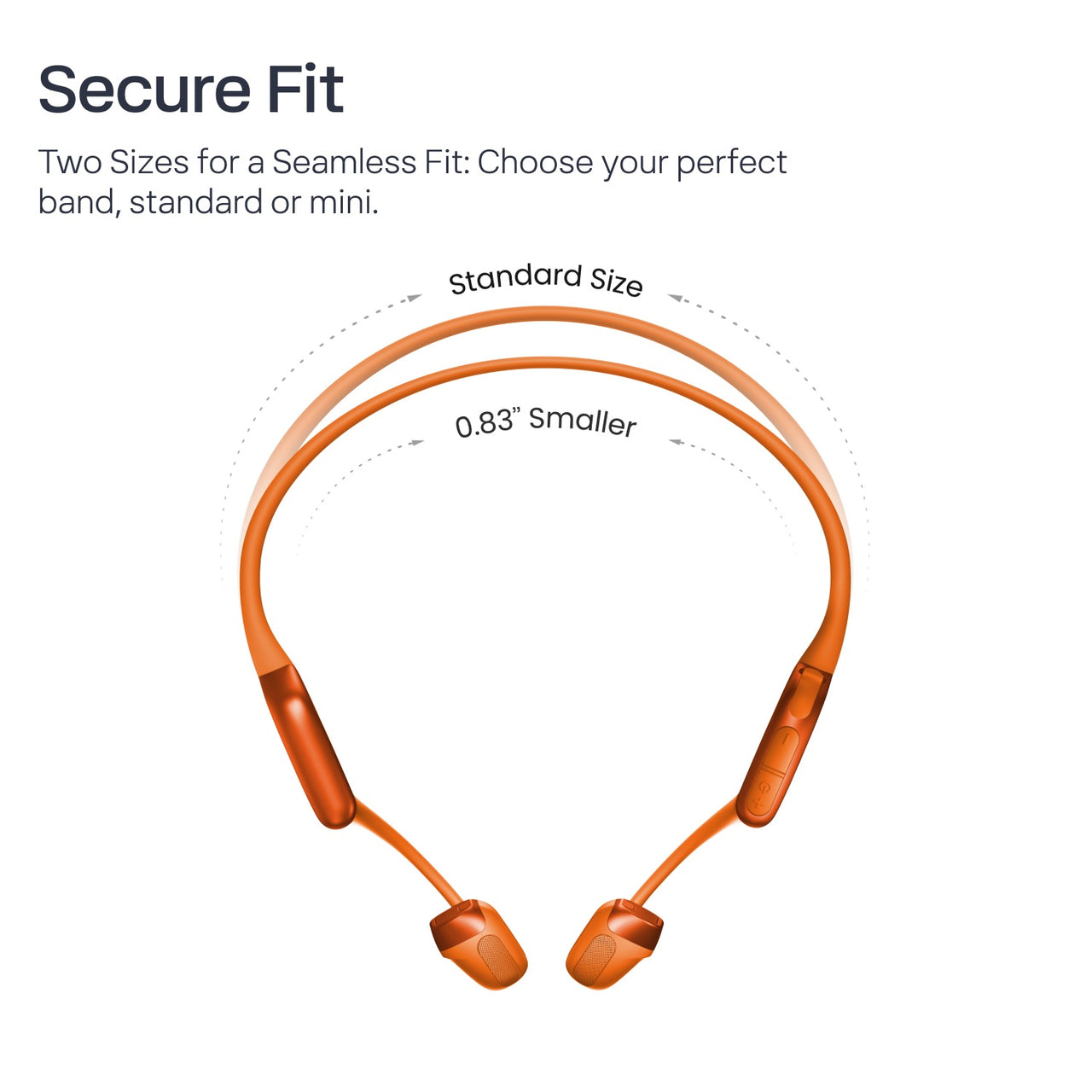 Shokz OpenRun Pro 2 Bone Conduction Sports Headphones - Orange