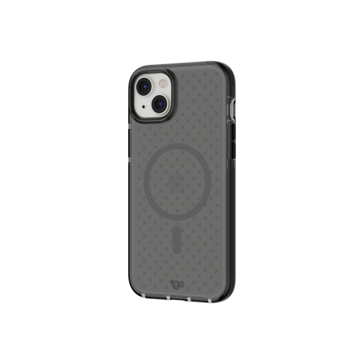 Tech21 Evo Check - Apple iPhone 15 Plus Case MagSafe Compatible - Smokey Black