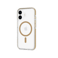 Thumbnail for Tech 21 EvoCrystal MagSafe Case for iPhone 16 - Clear/Gold