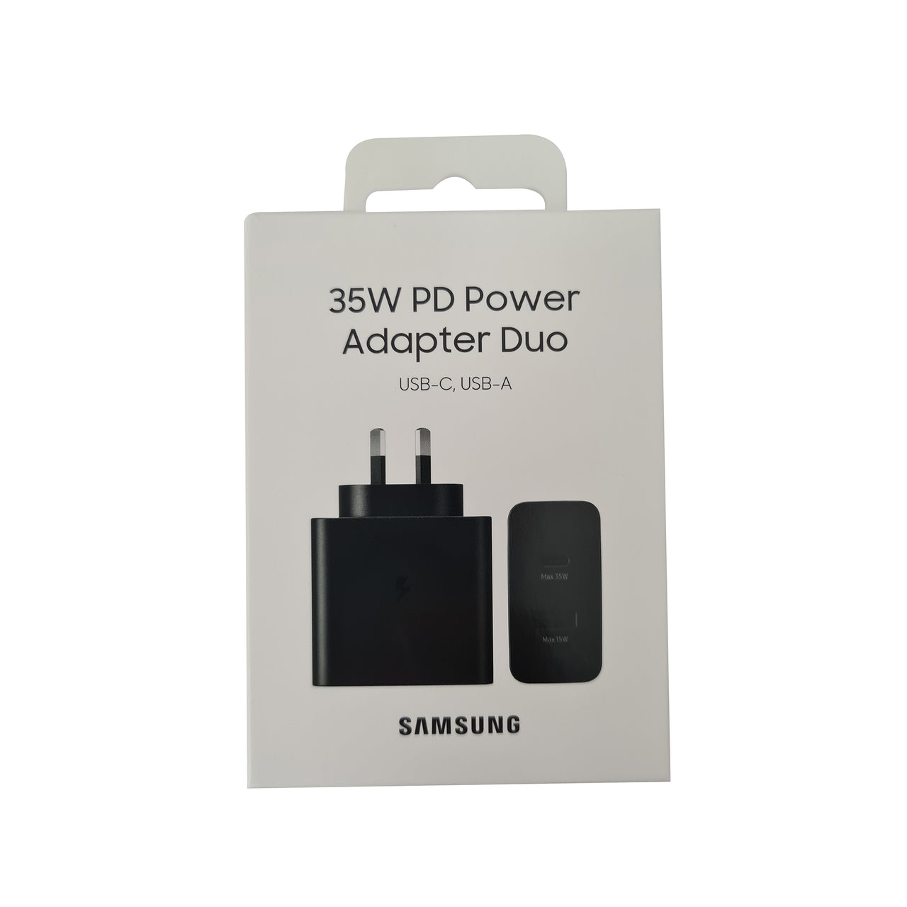 Samsung 35W Power Adapter Charger Duo DUAL port PD 3.0 (USB-C +  USB-A) - Black