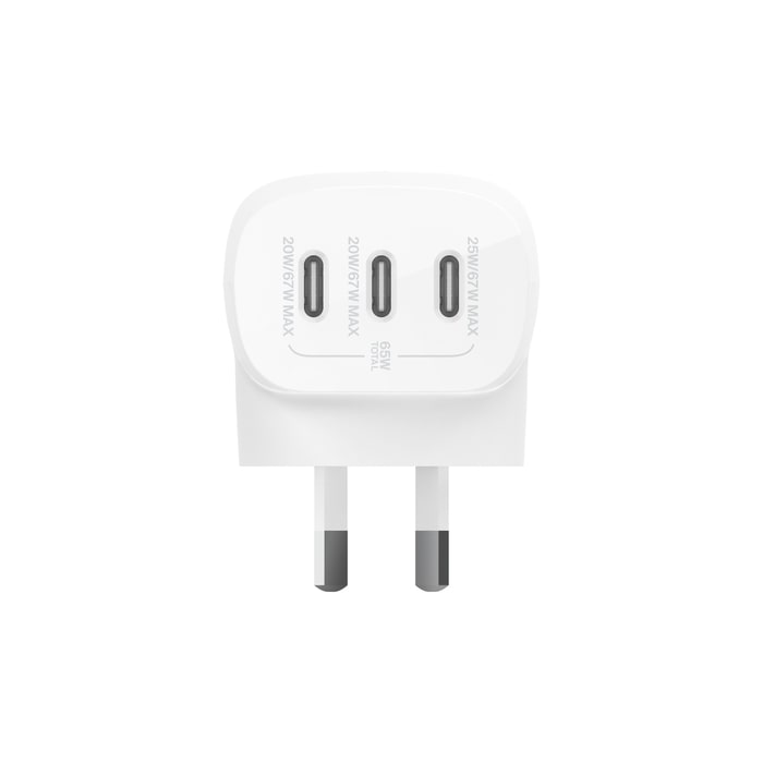 Belkin BoostCharge 3 Port USB-C Wall Charger with PPS 67W