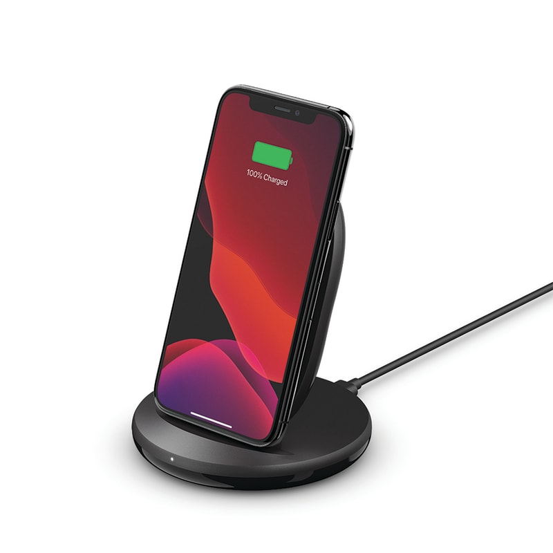 Belkin BoostCharge Wireless 15W Charging Stand Universally Compatible - Black