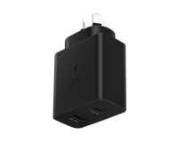 Thumbnail for Samsung 35W Power Adapter Charger Duo DUAL port PD 3.0 (USB-C +  USB-A) - Black