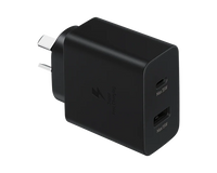 Thumbnail for Samsung 35W Power Adapter Charger Duo DUAL port PD 3.0 (USB-C +  USB-A) - Black