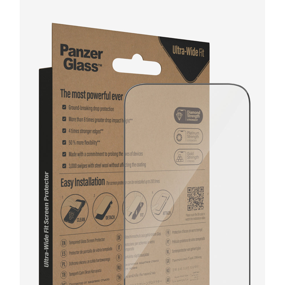 PanzerGlass Ultra-Wide Fit Screen Protector for iPhone 14 Pro