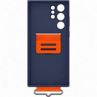 Thumbnail for Samsung Silicone Cover with Strap for Galaxy S22 Ultra - Navy