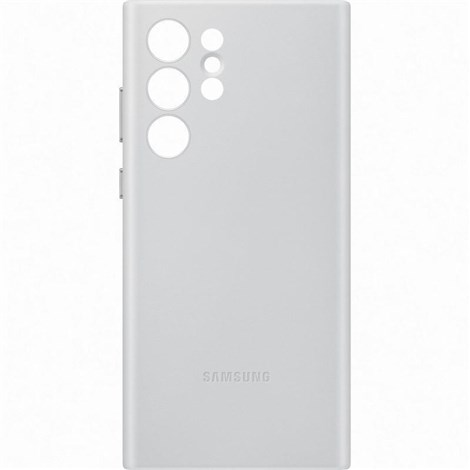 Samsung Leather Cover for Galaxy S22 Ultra - Grey