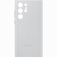 Thumbnail for Samsung Leather Cover for Galaxy S22 Ultra - Grey