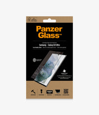 Thumbnail for PanzerGlass Glass Screen Protector for Samsung S22 Ultra - Black