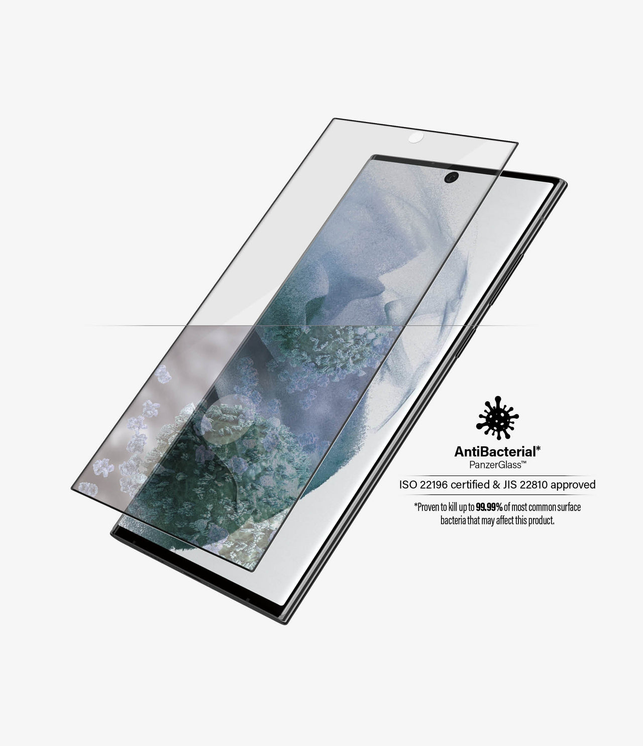 PanzerGlass Glass Screen Protector for Samsung S22 Ultra - Black