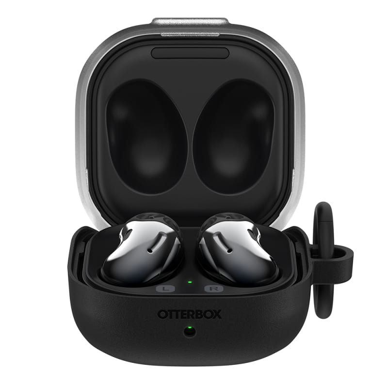 Otterbox Headphone Case For Samsung Galaxy Buds Live/Pro - Black Crystal - Clear / Black