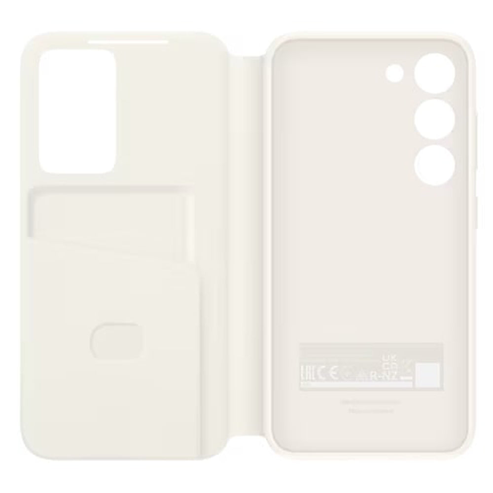 Samsung View Wallet Case for Galaxy S23 Clear - Cream